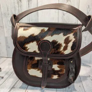 leather small field bag